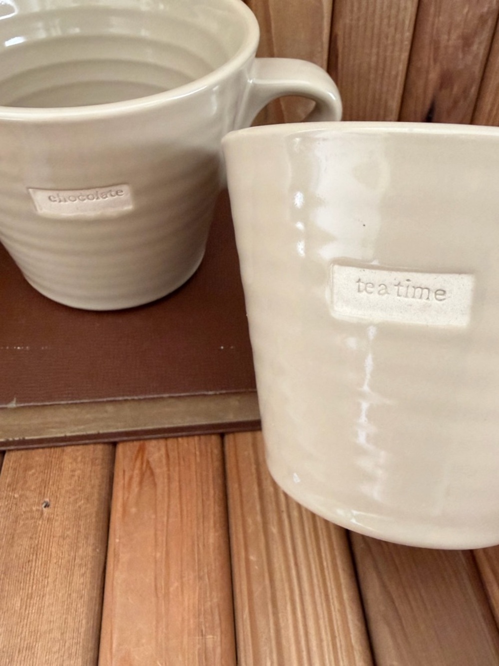 Broste Copenhagen Mug Set Tea Time Chocolate Stoneware Neutral Scandinavian Cups
